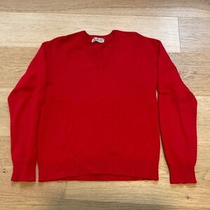 Cashmere by Pringle cashmere red v-neck sweater